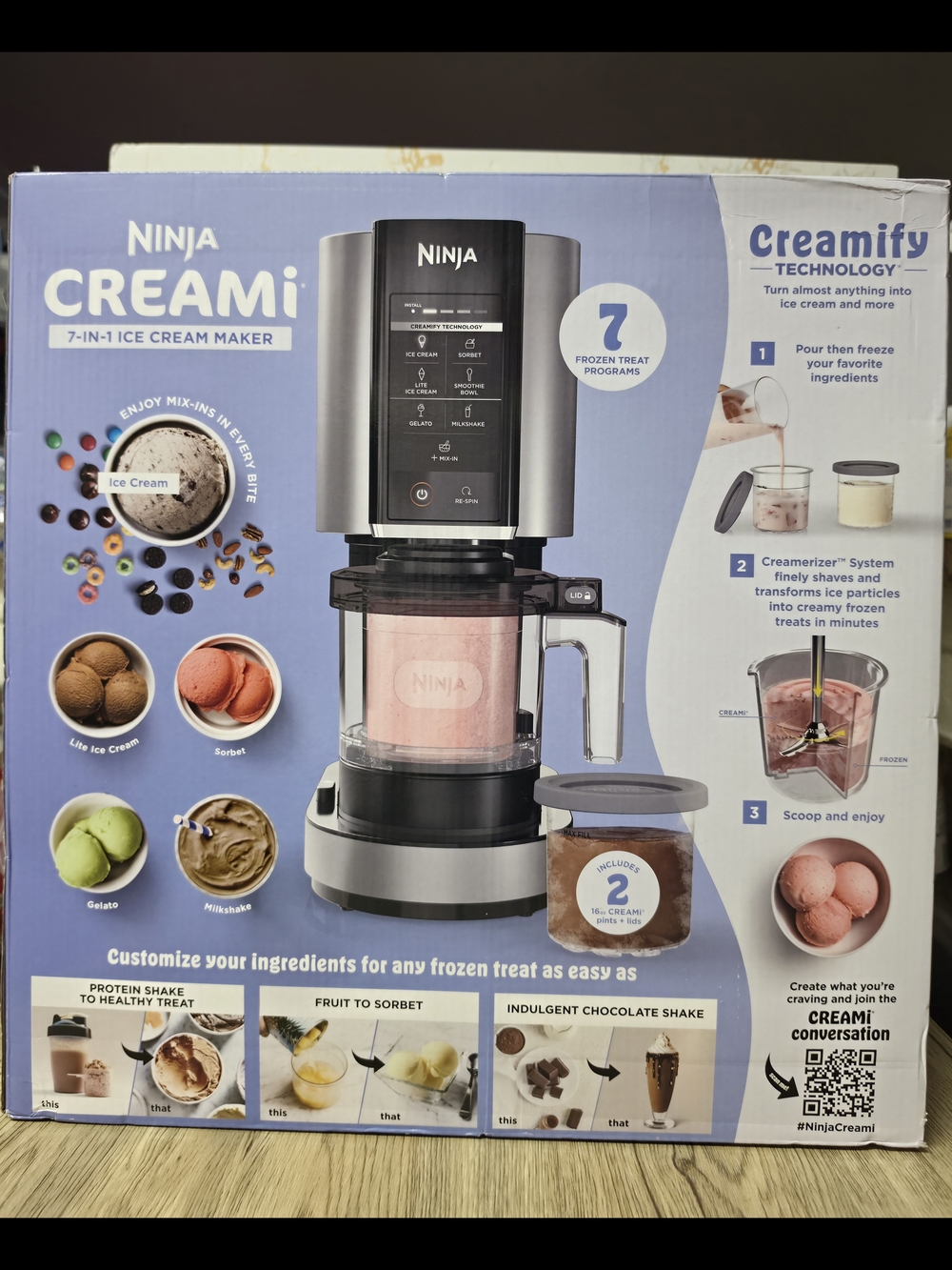 Ninja CREAMi 7-in-1 Ice Cream Maker